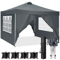 3x3m/6m Faltpavillon Pavillon UV Gartenzelt Partyzelt Stabil Faltbar Wasserdicht