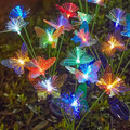 2-6stk Schmetterling Solarlampen für Außen Garten 8 LED Solarleuchten Gartendeko