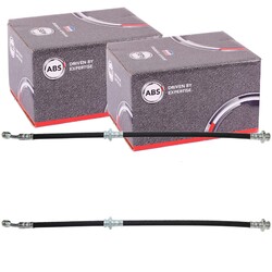 2X A.B.S. BREMSSCHLAUCH BREMSSCHLÄUCHE 485mm VORNE passend für NISSAN MICRA