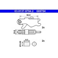Zubehörsatz, Feststellbremsbacken ATE 03.0137-9704.2 Spreizschloss für VAG