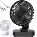 Mini Ventilator USB Tischventilator, Leise Desk Fan Lüfter 4 Geschwindigkeiten