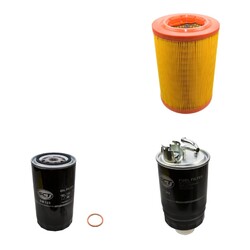 Filter Inspektionspaket für 2.4D Saug Diesel AAB VW T4 Transporter bis Bj.12/95