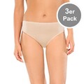 Schiesser Essentials Cotton Slip - 36 38 40 42 44 46 Weiß Haut Schwarz 3er Pack