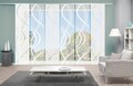 6er-Set Flächenvorhang,blickdicht/transparent,JOANNA,Höhe 245cm,mit Zubehör WFI