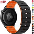 18 20 22 mm Magnet Silikon Armband für Garmin Vivoactive 5 4 3 Venu 3 2 Plus SQ