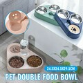 Futternapf Wassernapf + Napf Futter Bar Station Hunde Katzen Welpen