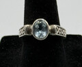 Monica Vinader Ring Sterlingsilber Aquamarin