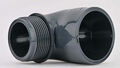 PVC Winkel 90 Grad | Klebemuffe x Außengewinde | 25mm x 1 Zoll bis 63mm x 2 Zoll