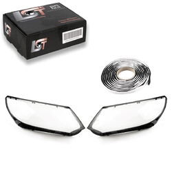 2x Scheinwerferglas Xenon Halogen links rechts Set für VW Tiguan 5N ab 07/2011