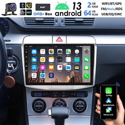 DAB+ 2+64GB Android 13 Für VW Passat B6 B7 CC Magotan Autoradio Carplay NAVI RDS