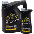 Motoröl MANNOL 4-Takt Plus API SL SAE 10W-40 5 Liter für Adly Herchee Honda TGB