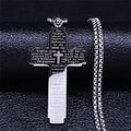 Wunderschön Aussehende Herren Kreuz Anhänger Kette - Halskette Edelstahl 60 cm