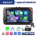 Carplay Autoradio DAB+ Android 13 GPS Kam MIK Für VW GOLF 5 PASSAT Touran Caddy