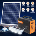 Tragbare Powerstation Solargenerator LiFePO4 Off-Grid mit Solarpanel LED Lampe