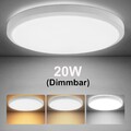 20W LED Deckenleuchte Deckenlampe Badezimmer Dimmbar Wohnzimmerlampe Küchenlampe