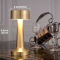 Dimmbar Akku Tischleuchte Touch Tischlampe LED Lampe USB Innen & Außen Kabellos