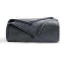 Kuscheldecke Fleecedecke Sofa Decke 150x200 cm warm weich grau Wohndecke