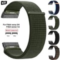 Armband für Fitbit Versa 4 Versa 3 Sense Sense 2 Nylon Loop Ersatzband Quickfit
