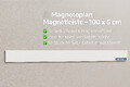 10 Stück Magnetoplan Magnetleiste Magnetowand 16250, Metall, weiß, 5cm x 100cm
