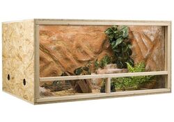 OSB Terrarium, Holzterrarium 120x60x60 cm mit Seitenbelüftung