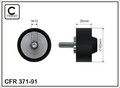 CAFFARO 371-91 Deflection/Guide Pulley, V-ribbed belt for AUDI,PORSCHE,VW