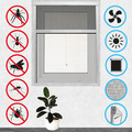 Insektenschutz Rollo kürzbar Aluminium Fliegengitter Fenster 100x160 - 160x160