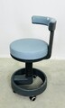 Sirona Rollhocker Behandlerstuhl Arbeitsstuhl blau Siemens Zahnarzt GEPRÜFT