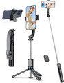 Smartphone Selfie Stick Bluetooth Stativ Teleskop Stange Fernbedienung Handy