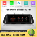 10.25'' Android 14 Autoradio GPS DAB+4G Wifi SWC CarPlay FÜR BMW F10 F11 NBT CIC