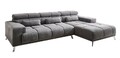 Sofa Schlafsofa Couch Ecksofa Wohnlandschaft Eckcouch Polstermöbel SPEED Grau