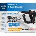 ANHÄNGERKUPPLUNG starr passt für VW Golf V 07-09 +7pol E-Satz BRINK