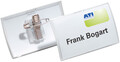 DURABLE Namensschild Click Fold mit Kombiklemme 75 x 40 mm 25 Schilder