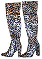 Overknee Stiefel Leopard  Gr 41