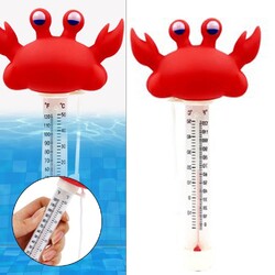 Schwimmendes Poolthermometer Großes Display Bruchsicher Krabbenstil Ausstattung