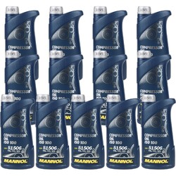 13x1 Liter Original MANNOL Kompressoröl Compressor Oil ISO 100