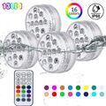 4x RGB LED Unterwasser Tauch Spot Licht Beleuchtung Lampe Teich Pool Aquarium