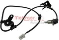 METZGER 0900316 ABS Sensor Raddrehzahl Hinten Rechts für MAZDA PREMACY (CP)
