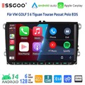 Android 14 Autoradio 6+128G 8Kern Für VW GOLF 5 6 Touran Tiguan GPS Carplay WIFI