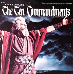 THE TEN COMMANDMENTS OST 2 x LP 1972 USA by Elmar Bernstein, Paramount PAS 1006
