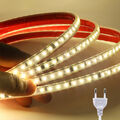 230V LED Stripe Streifen 2835 SMD Band Wasserdicht Selbstklebend Lichterkette