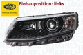 MAGNETI MARELLI 711307024258 Hauptscheinwerfer links Scheinwerfer für Skoda 