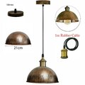 Vintage industrieller Metall-Deckenpendelschirm, modernes Retro-Hängelicht