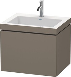Duravit L-Cube Möbelwaschtisch c-bonded mit Unterbau wandhängend, 60x48 cm, 1