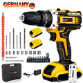 21V Akkuschrauber Set 3 in 1 Schlagbohrschrauber Bohrmaschine mit 2 Akkus