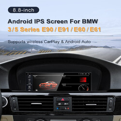 Für BMW E60 E61 E90 E91 CCC GPS Navi Android 13 Autoradio CarPlay AUX WiFi USB