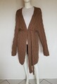 FTC super weicher femininer Oversize 100%  Kaschmir Strickmantel Zopfmuster