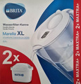 BRITA Marella XL Weiß Wasserfilterkanne inkl 2 Maxtra+ Wasserfilter Kartuschen