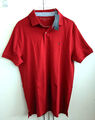 TOMMY HILFIGER Polo T-shirt **NEU* Top Tee Gr. M ROT Logo Kragen mit Etikett