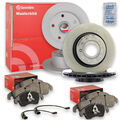 Brembo Bremsscheiben + Bremsbeläge Vorne Hinten passend für Mercedes A-Klasse
