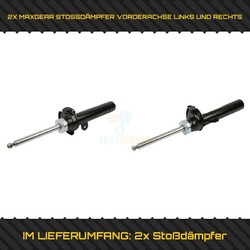 2X MAXGEAR STOSSDÄMPFER VORDERACHSE LINKS + RECHTS FÜR